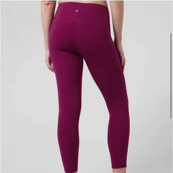 Athleta ultimate stash 2 7/8 tight leggings size xxs berry - Picture 3 of 7